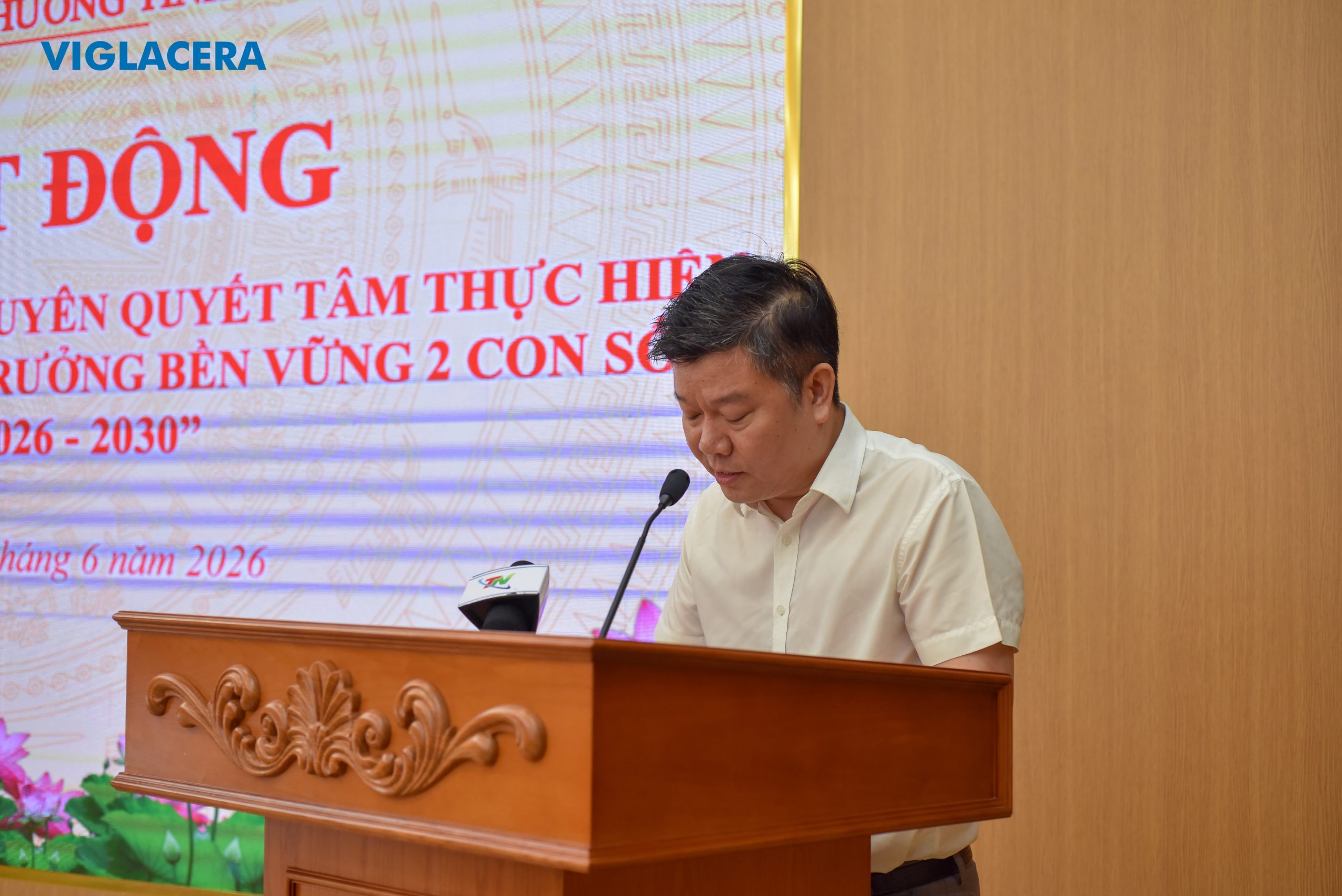 Đại diện Viglacera Thái Nguyên phát biểu