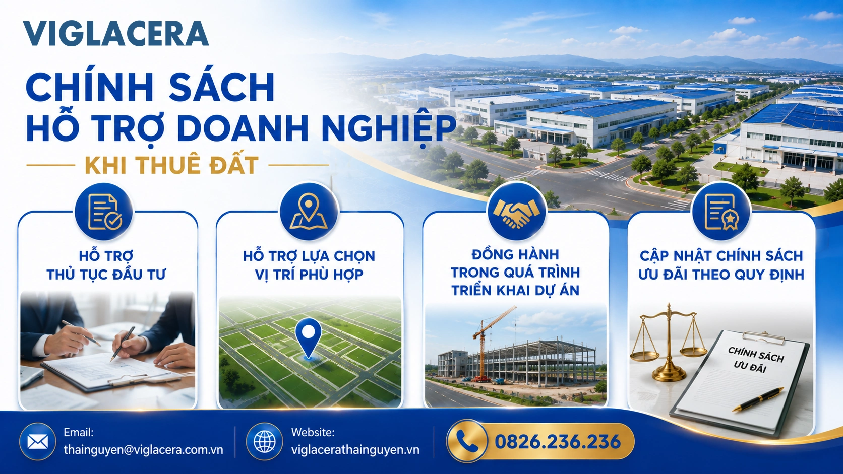 Chính sách hỗ trợ doanh nghiệp khi thuê đất