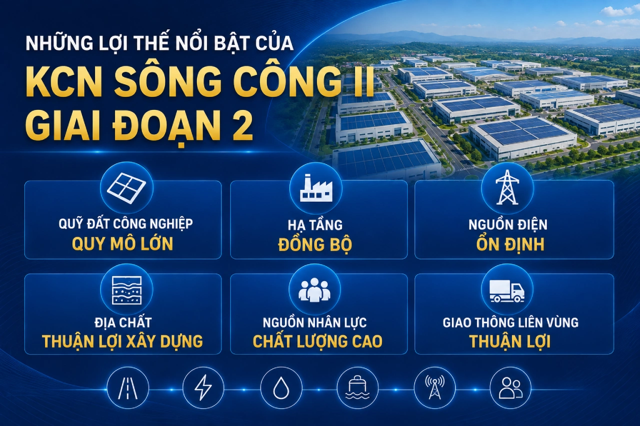 Những lợi thế nổi bật của KCN Sông Công II Giai đoạn 2
