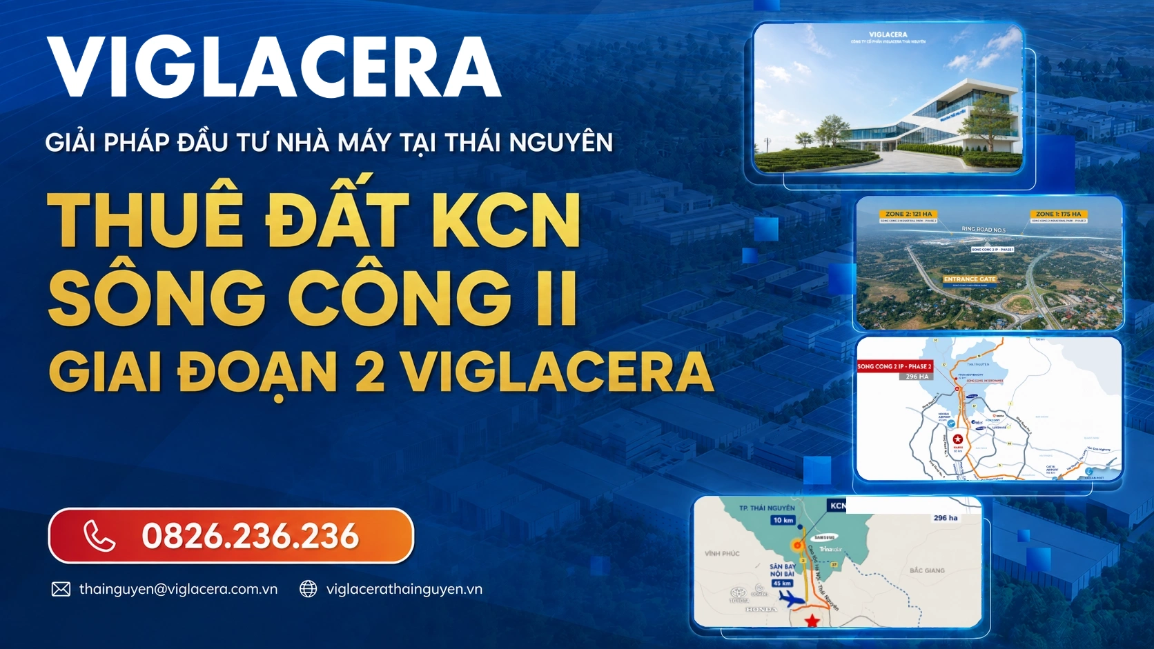 Thuê đất KCN Sông Công II Giai đoạn 2 Viglacera - Giải pháp đầu tư nhà máy tại Thái Nguyên dd