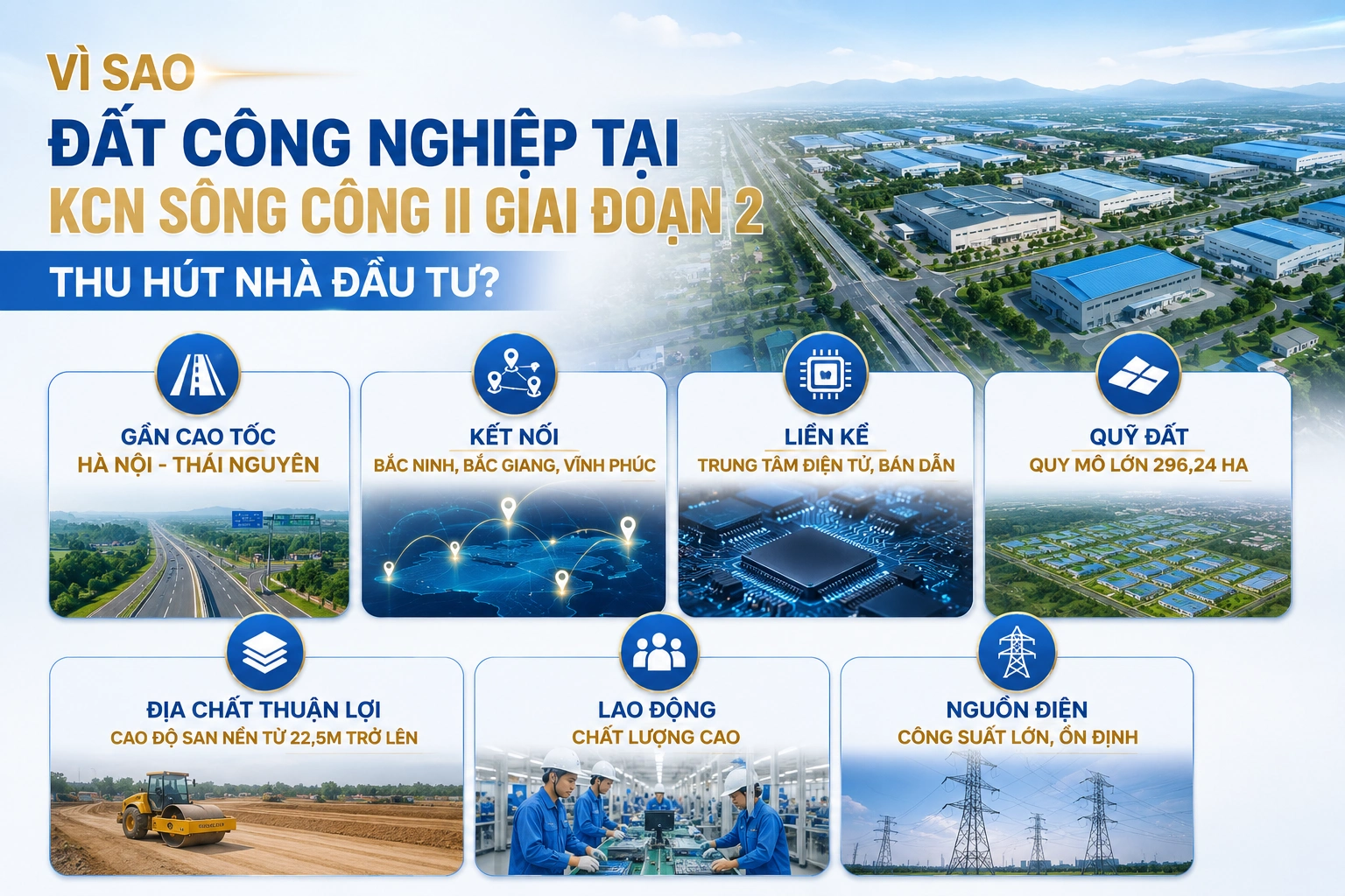 Vì sao đất công nghiệp tại KCN Sông Công II Giai đoạn 2 thu hút nhà đầu tư