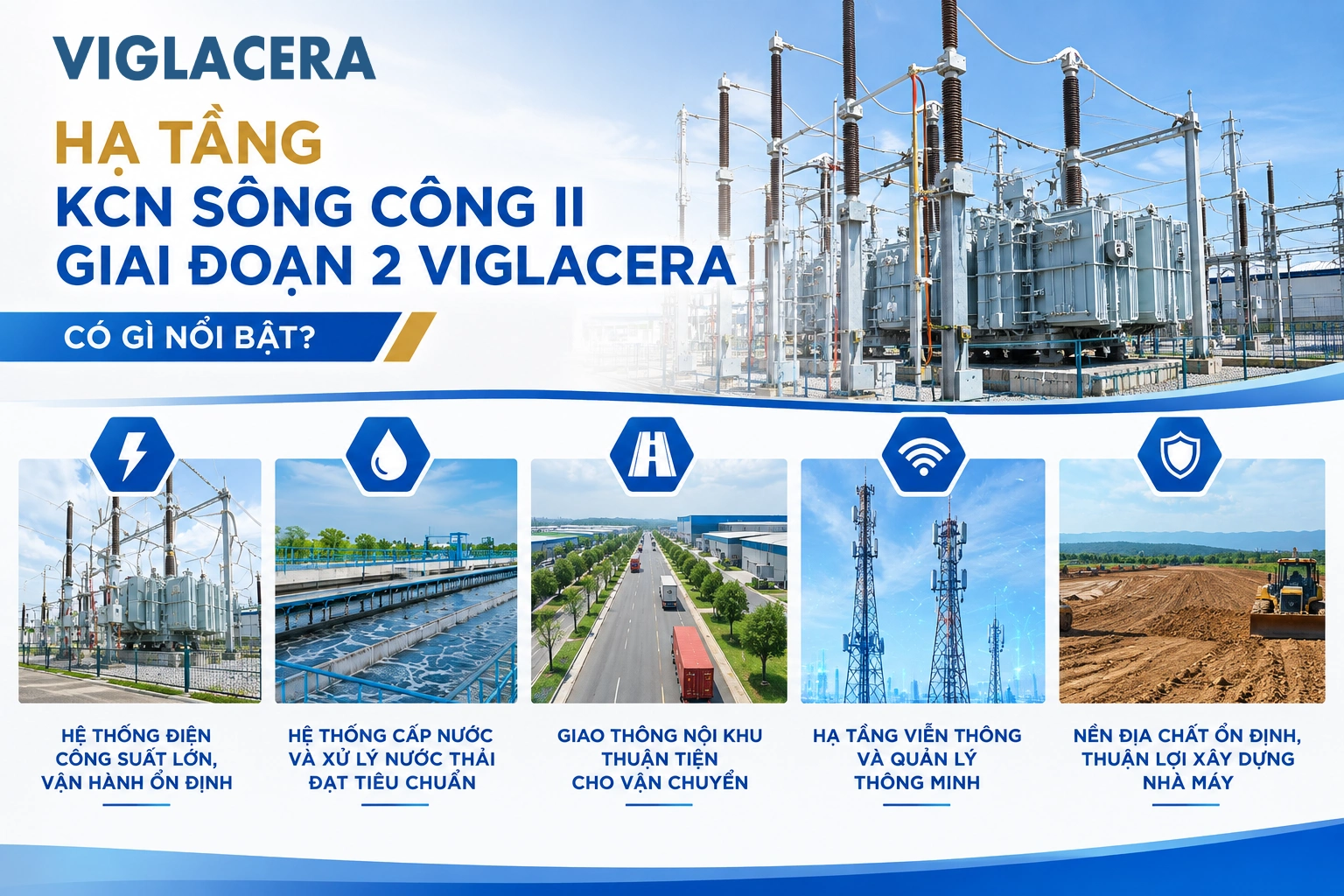 Hạ tầng KCN Sông Công II Giai đoạn 2 Viglacera có gì nổi bật