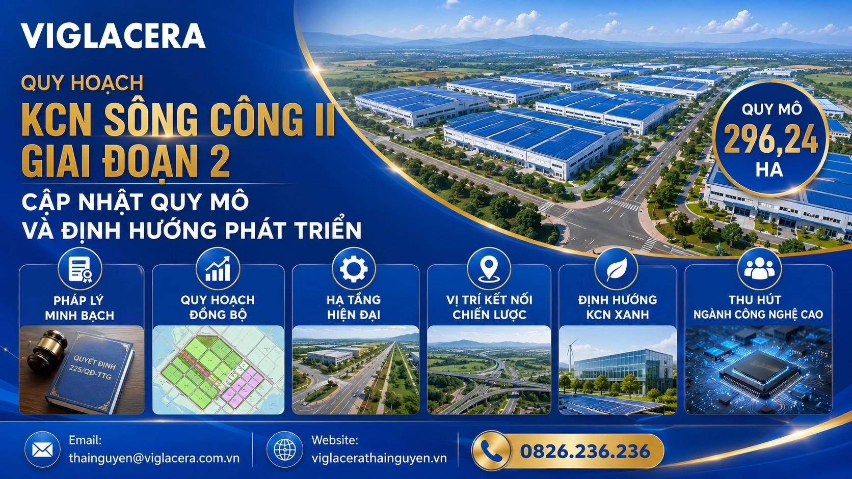 Quy hoạch KCN Sông Công II Giai đoạn 2 - Cập nhật quy mô và định hướng phát triển dd