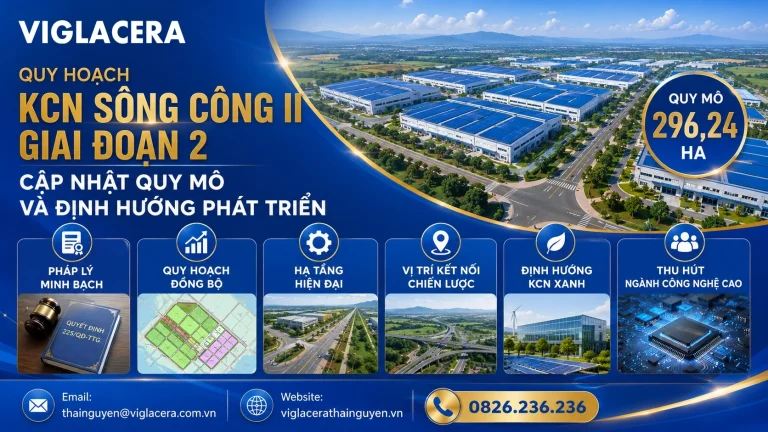 Quy hoạch KCN Sông Công II Giai đoạn 2 - Cập nhật quy mô và định hướng phát triển dd